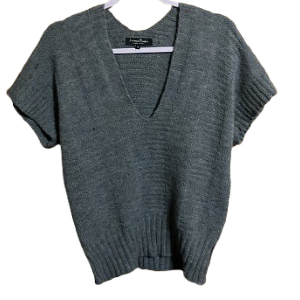 Linea Maglia Medium Italy Blue Gray Ribbed Sweater SEE PICS